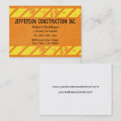 Bouw Oranje Visitekaartjes voor grote onderneminge (Voorkant / Achterkant)