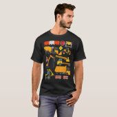 Bouw Payloader Tractor Dumptuck Constructi T-shirt (Voorkant volledig)