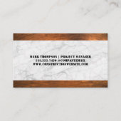 Bouw Pet Moersleutel en Hamer Visitekaartje (Achterkant)