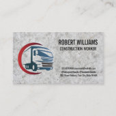 Bouw | Pictogram voor Logo van vrachtwagens Afsprakenkaartje (Voorkant)