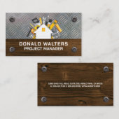 Bouw | plaatstaal | Hout | Schroeven Visitekaartje (Voorkant / Achterkant)