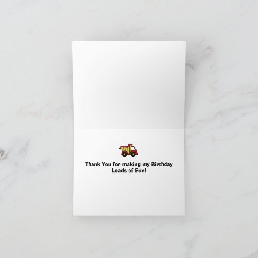 Bouw plezier dank u bedankkaart (Binnen)