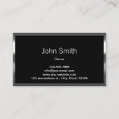 Bouw Professioneel Metaal & Steen Modern Visitekaartje (Achterkant)