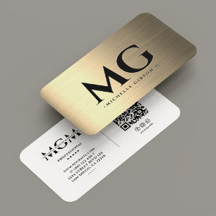 Bouw Professionele Faux Gold Modern Visitekaartje