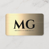 Bouw Professionele Faux Gold Modern Visitekaartje (Voorkant)