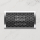 Bouw Professionele Metal Border Consultant Visitekaartje (Achterkant)