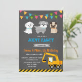 Bouw puppy gezamenlijke partij kaart (Staand voorkant)