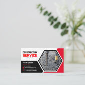 Bouw, remodeling, beton, Dakbedekking, Bouw Visitekaartje (Staand voorkant)