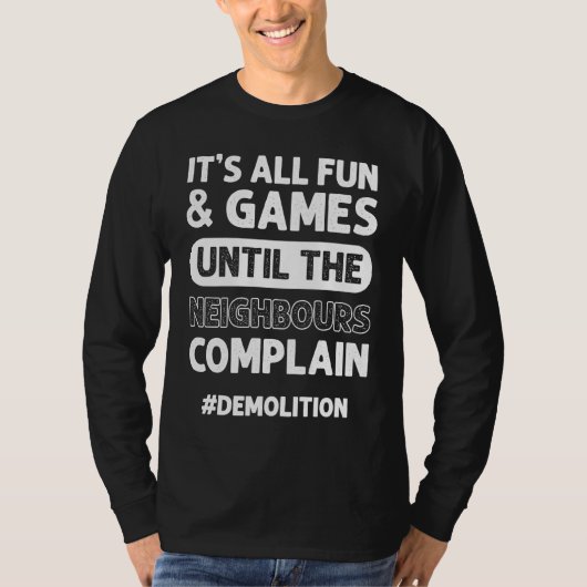 Bouw Renovatie Bouw Huis Sloop T-shirt (Voorkant)
