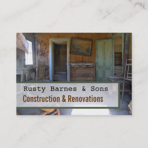 Bouw / Renovaties Business Card Template Visitekaartje