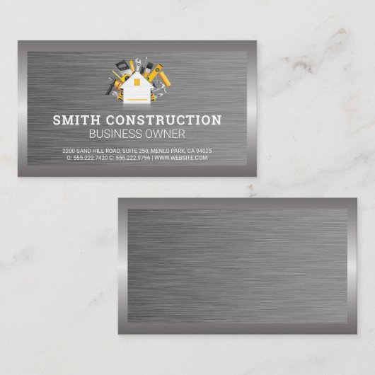 Bouw | Reparatieprogramma's voor thuisgebruik | St Visitekaartje (Voorkant / Achterkant)