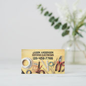 Bouw Reparator Handyman Gereedschap Elektricien Visitekaartje (Staand voorkant)