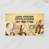 Bouw Reparator Handyman Gereedschap Elektricien Visitekaartje (Voorkant)