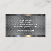 Bouw | Ruitstaal in platen van diamant Visitekaartje (Achterkant)