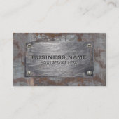 Bouw Rusty Metal Bord Professional Visitekaartje (Voorkant)