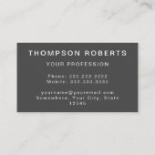 Bouw Rusty Metal Bord Professional Visitekaartje (Achterkant)