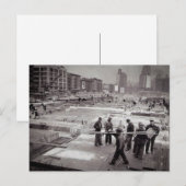 Bouw Site East Side NYC Briefkaart (Voorkant / Achterkant)