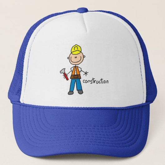 Bouw Stokfiguur Trucker Pet (Voorkant)
