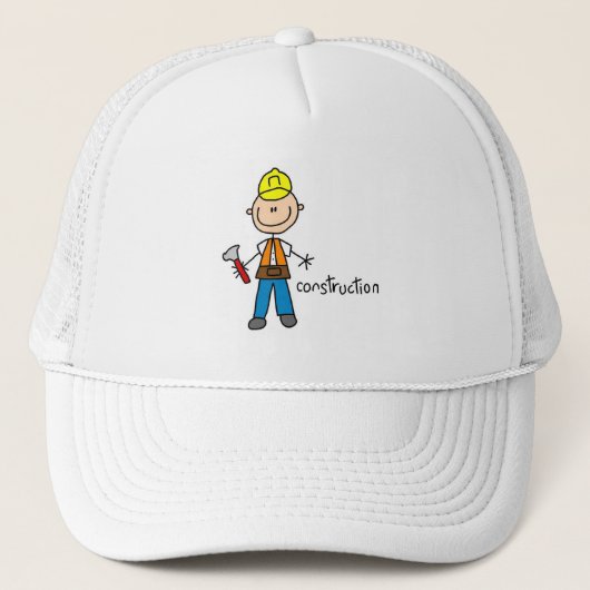 Bouw Stokfiguur Trucker Pet (Voorkant)
