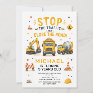 Bouw stop de verkeer Werk verjaardag Kaart