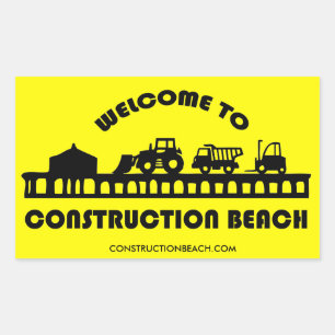 Bouw Strand Sticker