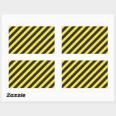 Bouw Stripes Diagonal Rechthoekige Sticker (Vel)