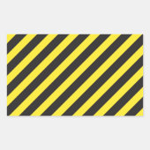 Bouw Stripes Diagonal Rechthoekige Sticker (Voorkant)