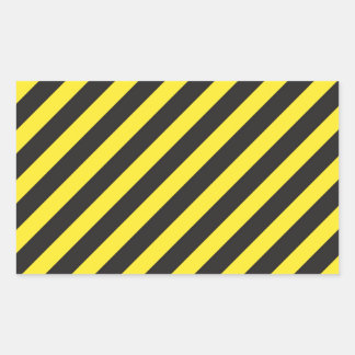 Bouw Stripes Diagonal Rechthoekige Sticker