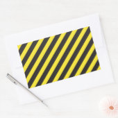 Bouw Stripes Diagonal Rechthoekige Sticker (Envelop)