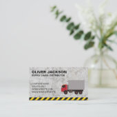 Bouw | Supply Distributeur Truck Driver Visitekaartje (Staand voorkant)