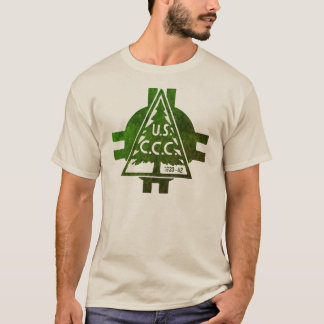 Bouw T-shirt van het Civilian Conservation Corps-m