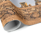 Bouw-terreintractoren Cadeaupapier (Rol Hoek)