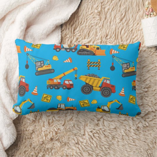 Bouw Thema Blauw Kussen (Deken)