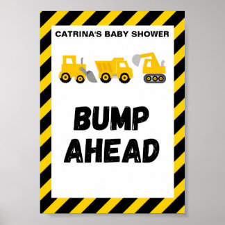 Bouw thema feest bord poster