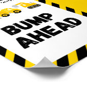 Bouw thema feest bord poster (Hoek)