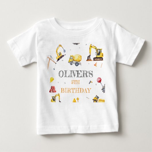 Bouw Thema Jongen Verjaardagsfeest (Voorkant)