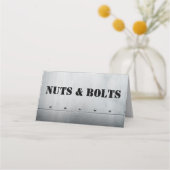 Bouw & Tool Party Voedseletiketten Plaatskaartje (Voorkant)