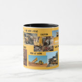 Bouw tractorcollage mok (Midden)