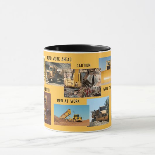 Bouw tractorcollage mok (Midden)