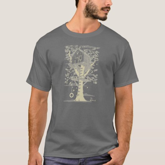 Bouw Treehouse T-Shirt op (Voorkant)