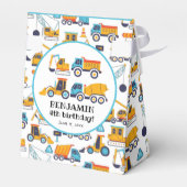 Bouw troep Birthday Dank je Blauw Bedankdoosjes (Achterkant)