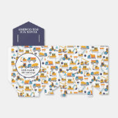 Bouw troep Birthday Dank u, donker Bedankdoosjes (Uitgevouwen)