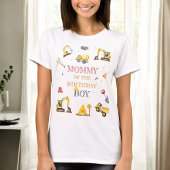 Bouw Truck Theme Boy Verjaardagsfeest Mama T-shirt