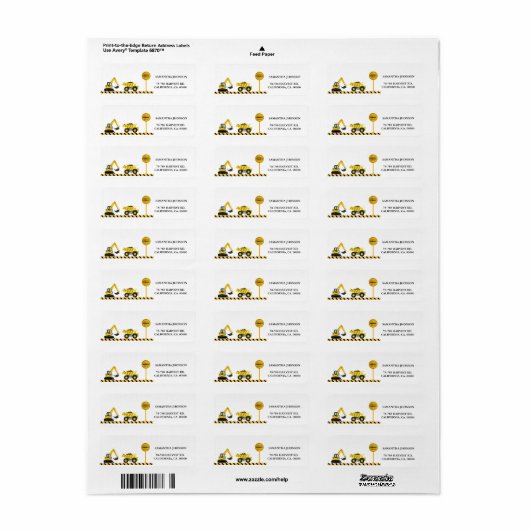 Bouw Tulpbuis van de Birthday Party Etiket (Full Sheet)