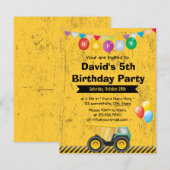 Bouw Tulpbuis van de Birthday Party Kaart (Voorkant / Achterkant)