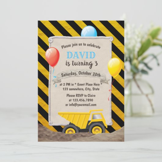 Bouw Tulpbuis van de Birthday Party Kaart (Staand voorkant)