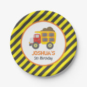 Bouw Tulpbuis van de Birthday Party Papieren Bordje (Voorkant)