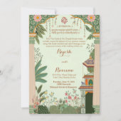 Bouw uitnodiging Mughal uitnodiging van het huweli (Voorkant)