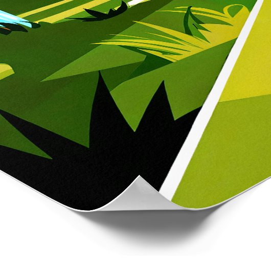 Bouw Utopia, niet Dystopia - Solarpunk-Poster Poster (Hoek)