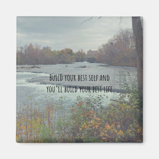 Bouw Uw beste Steekproef Magnet van het Citaat (Voorkant)